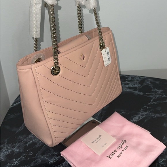 KATE SPADE Handbag Amelia Blush Pink Leather Tote AUTHENTIC NWT - Minor Damage - Picture 6 of 13
